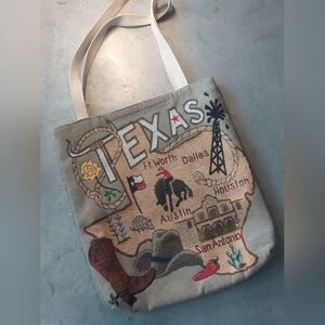 Tapestry Texas Themed Tote Bag Handbag